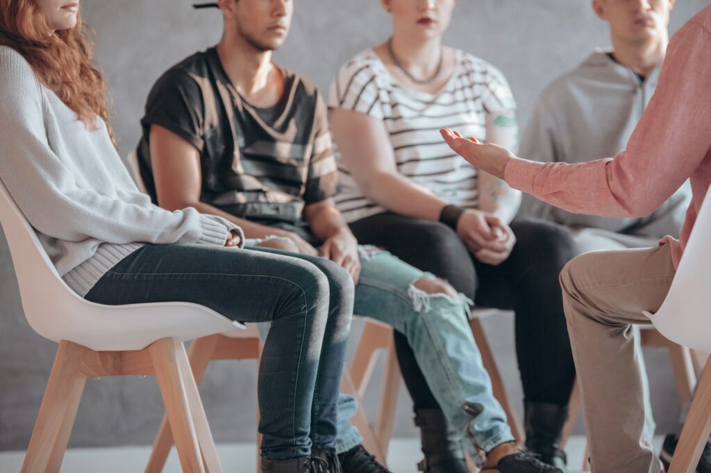 Rebellious youth at psychotherapy